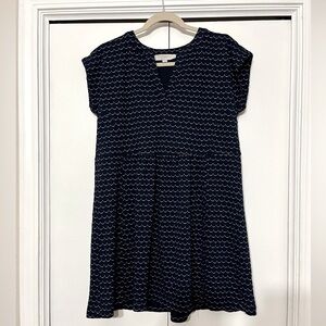 Loft Medium Navy & White Dress